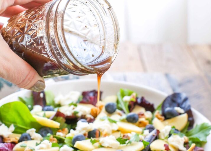 Aged Gouda Salad with Balsamic Honey Dressing Aged Gouda Salad with Balsamic Honey Dressing Recipe