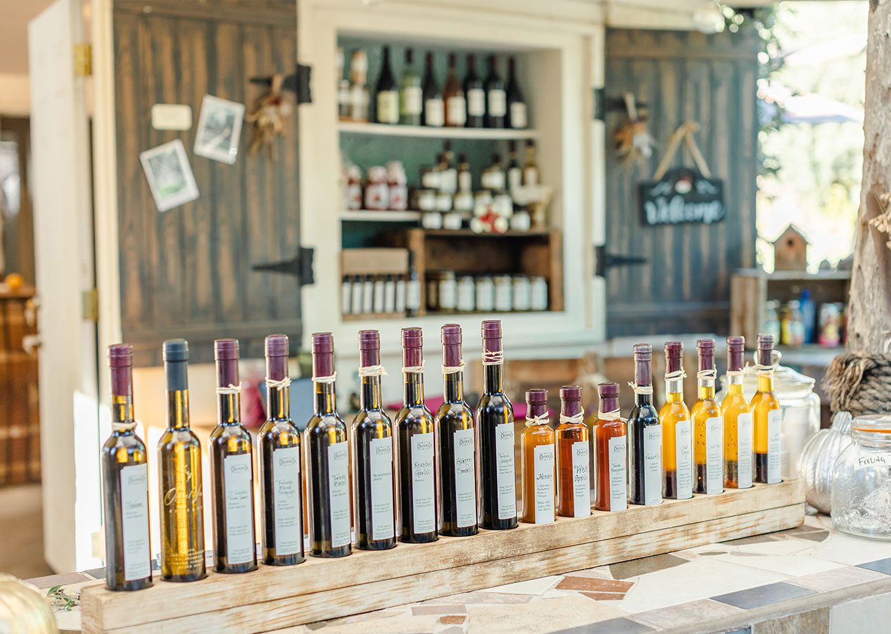 Tasting Bar Olive Oil & Vinegar Tasting Bar at the Ranch