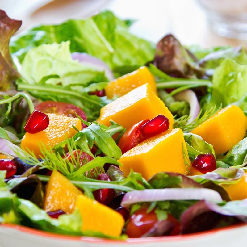 Arugula Salad with Honey Pomegranate Dressing