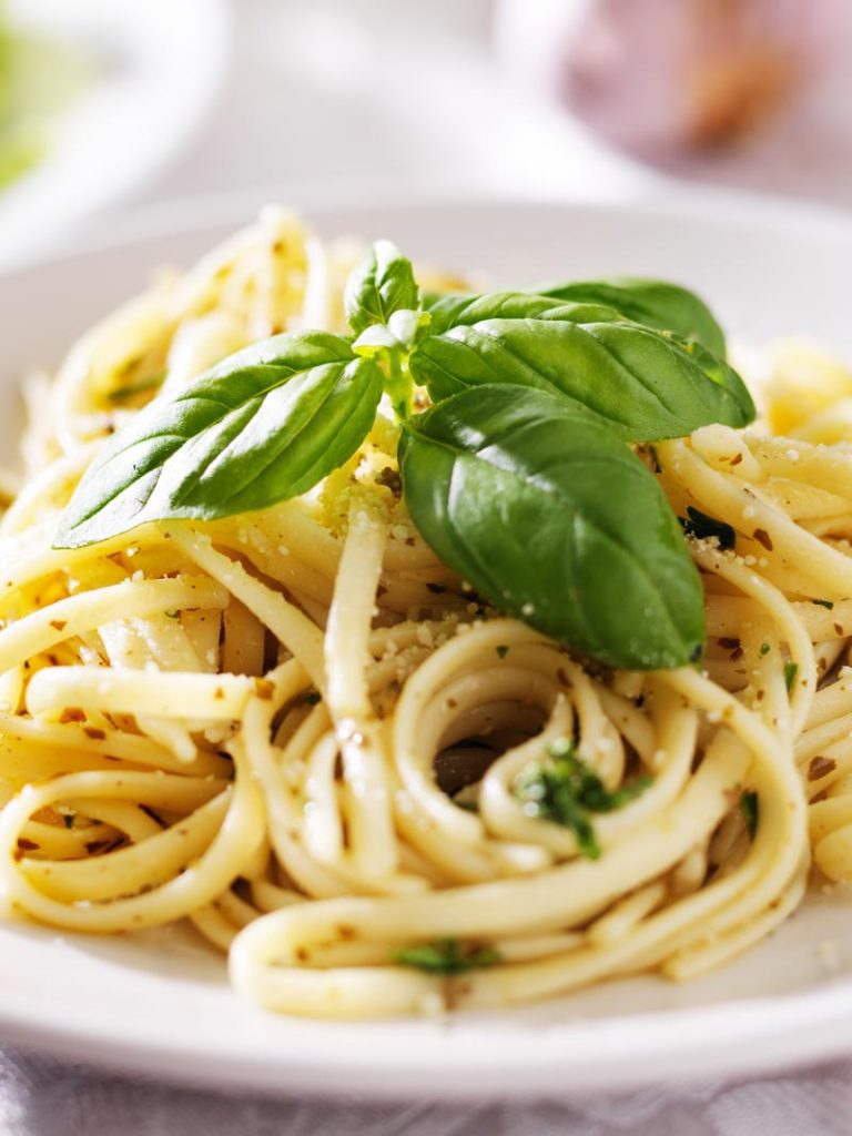 Fettuccine with Cashew Mint and Cilantro Pesto Recipe