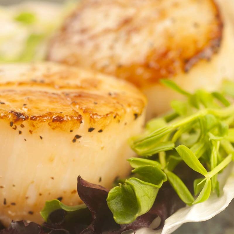 Foil Baked Scallops and Sugar Snap Peas Recipe