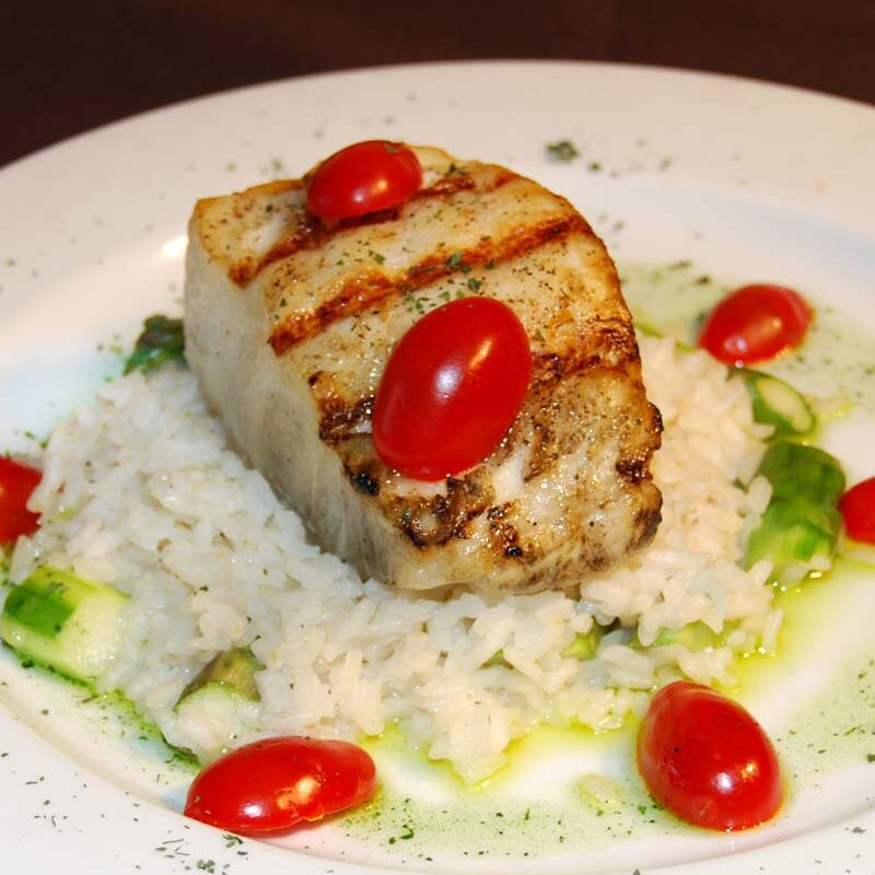 Sea Bass with Summer Tomatoes, Red Onion and Mint Recipe