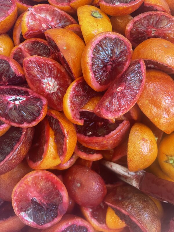 Fresh Cut Blood Oranges