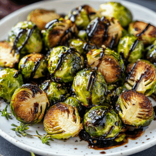 Balsamic Glazed Brussels Sprouts