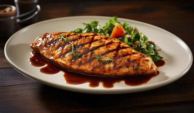 Grilled Honey Balsamic Chicken with Hickory Smoked Olive Oil