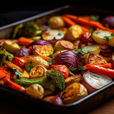 Honey Balsamic Roasted Vegetables