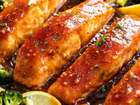 Lemon-Honey Glazed Salmon