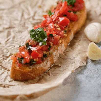 Tomato Oregano Olive Oil Bruschetta