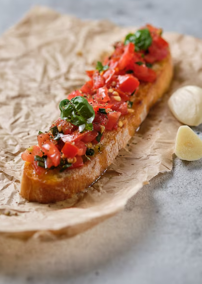 Tomato Oregano Olive Oil Bruschetta