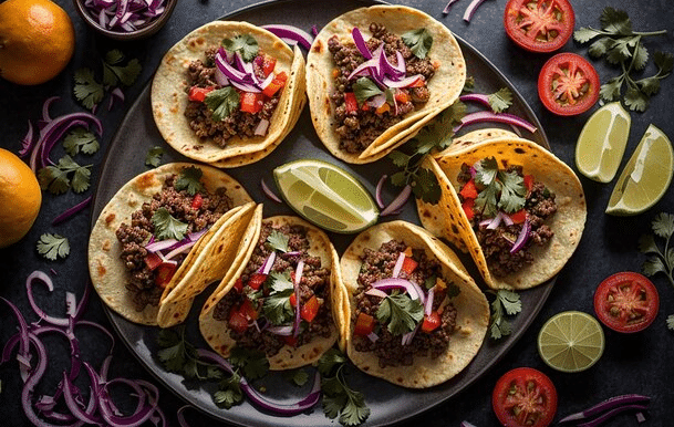 Crumbled Beef Tacos