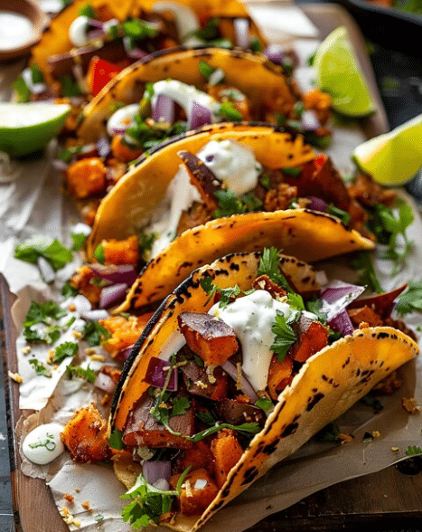 Black Bean and Sweet Potato Tacos
